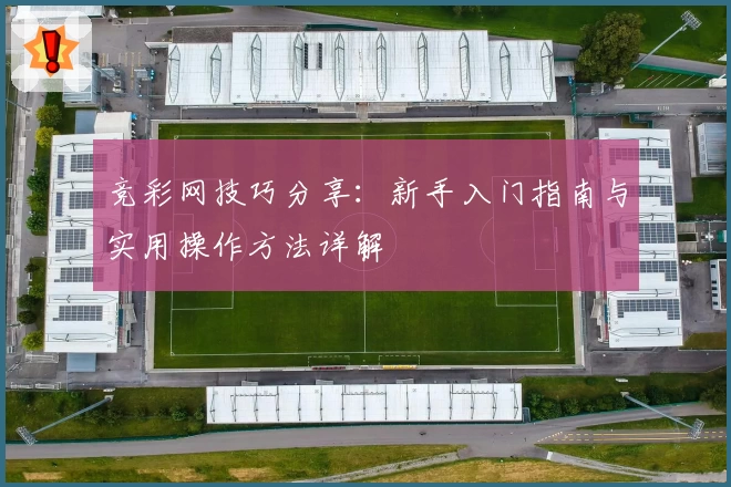 竞彩网技巧分享：新手入门指南与实用操作方法详解